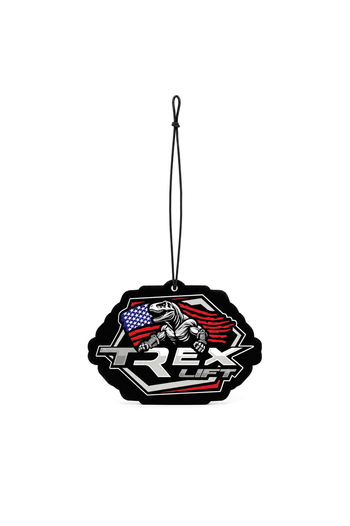 Aromatizante Veicular T-Rex Lift colorido visto de frente