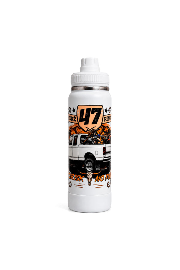 Garrafa Térmica T-Rex Lift Andre Rincon 47 branca 800ML vista de frente