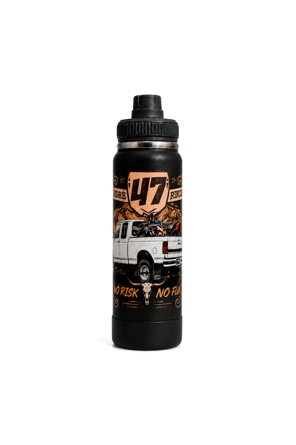 Garrafa Térmica T-Rex Lift Andre Rincon 47 preta 800ML vista de frente