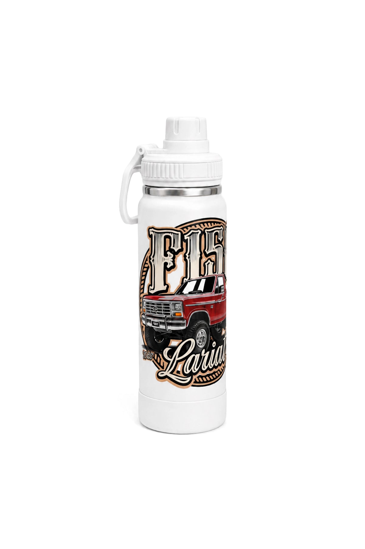 Garrafa Térmica T-Rex Lift F150 Lariat Branca 800ML
