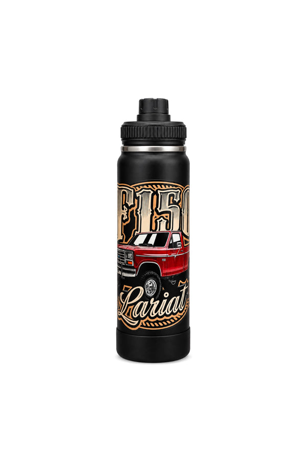 Garrafa Térmica T-Rex Lift F150 Lariat preta 800ML vista de frente